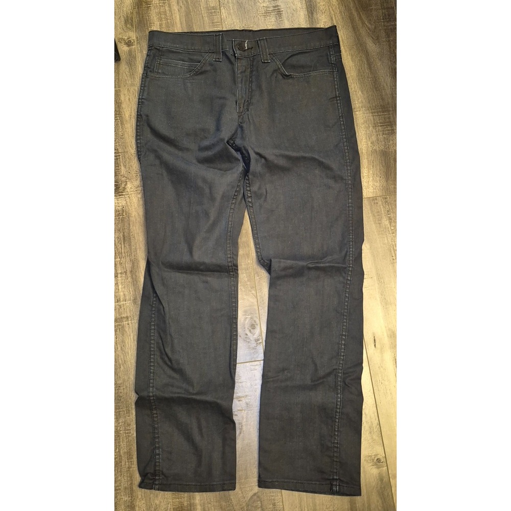 Levi's Mens 511 Jeans Dark Gray Slim Fit Stretch Slightly Tapered 32x28 Actual